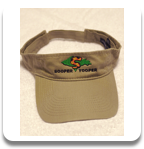 Sooper Yooper khaki visor